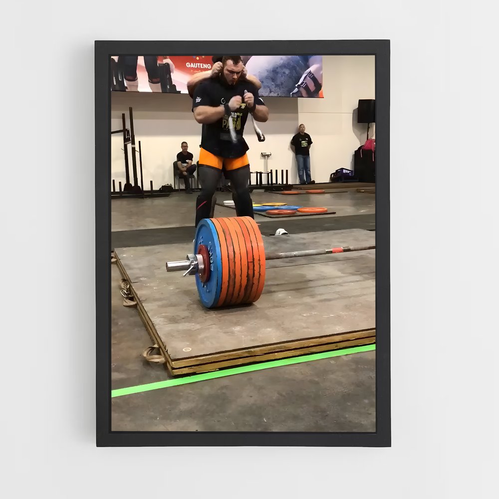 Poster Oleksii novikov – affiche Powerlifting (vue 2)